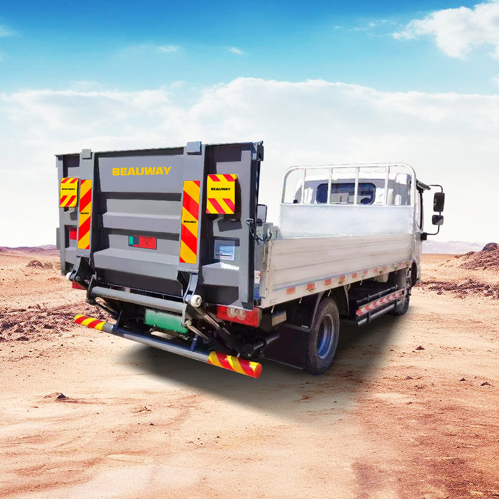 Beauway 500kg Hydraulic Folding Tail Lift – Steel Plate Design for Truck and Warehouse Loading