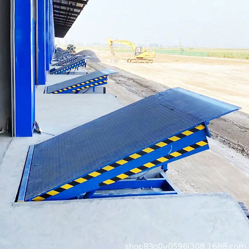 Hydraulic dock leveler exposed to direct summer sun causing heat-related wear