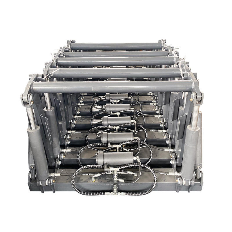 Tail lift frame structure demonstrating load path distribution and welded joints for structural rigidity