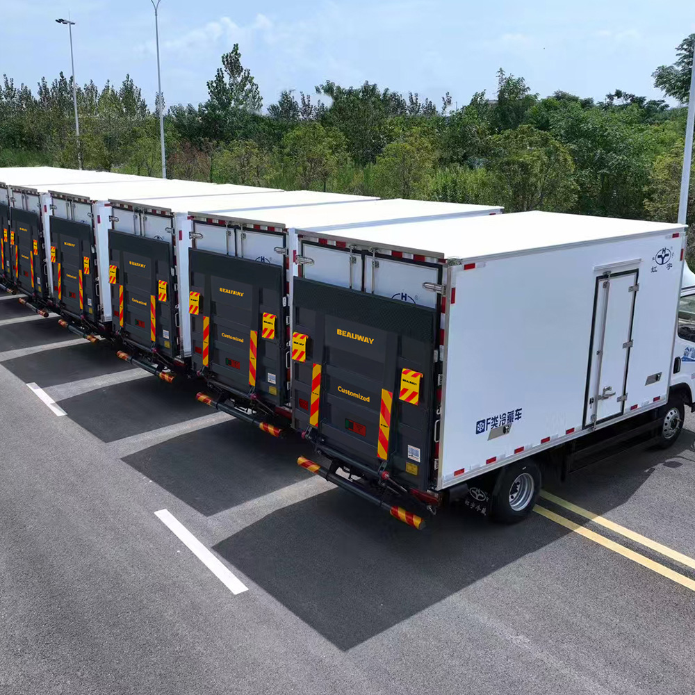 Tail lift troubleshooting guide showing hydraulic tail lift maintenance on a truck
