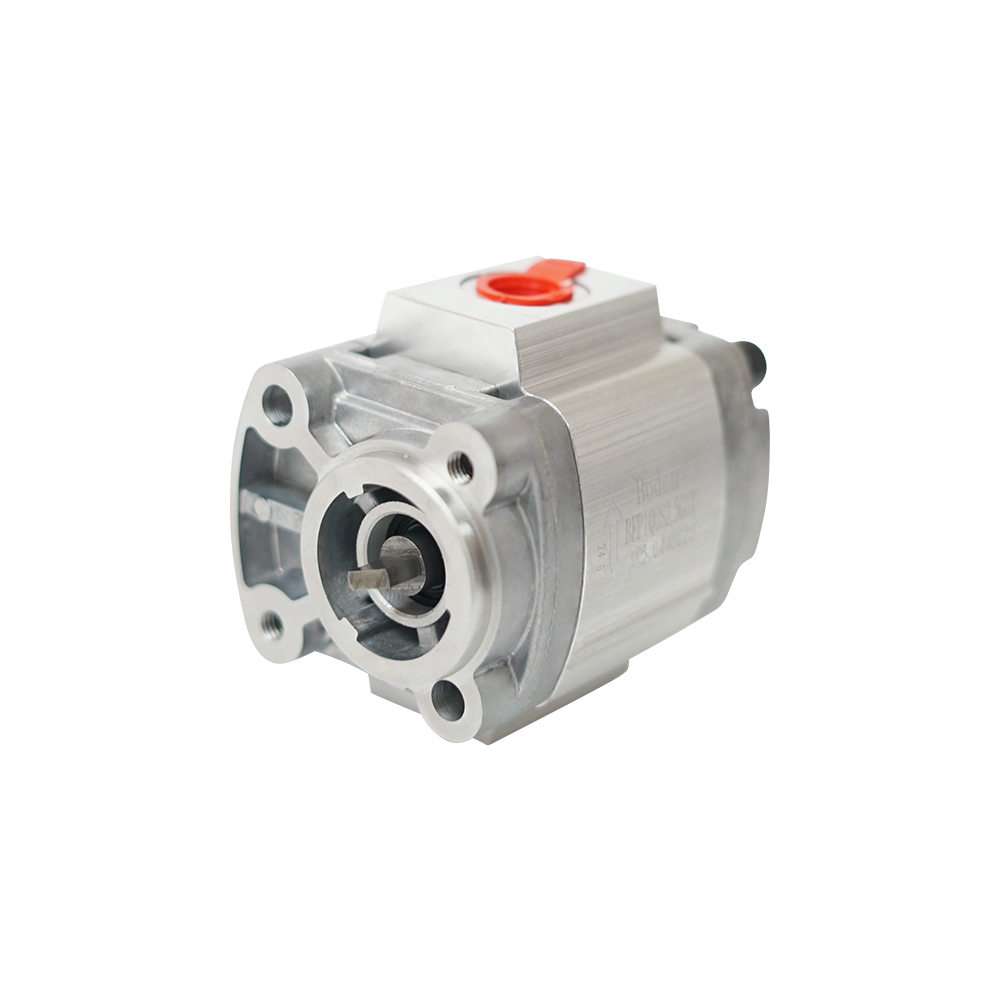 Hydraulic gear pump used in a tail lift power unit, a common source of internal wear that causes a tail lift motor to run without lifting the platform
